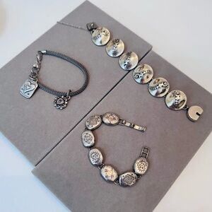 3 Brighton Silver Women's Bracelets